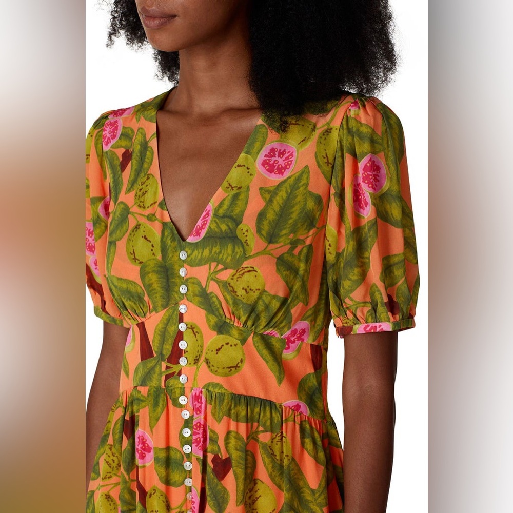 Farm Rio Guava Print Mini Dress - Picture 2 of 14